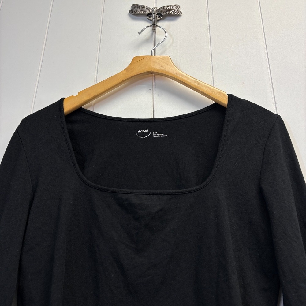 Aerie Womens Minimalist Closet Staple Cropped Top Size M Everyday Casual Soft - Picture 7 of 9